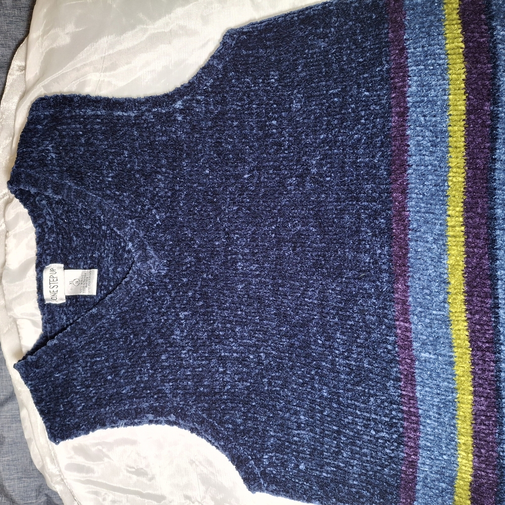 One Step Ahead Navy Sweater